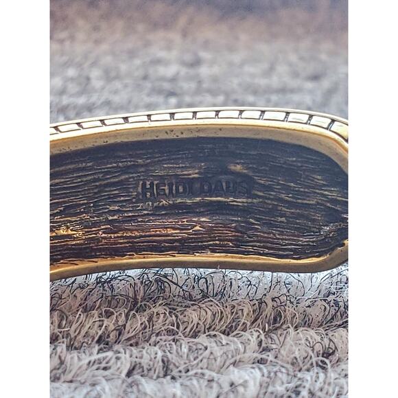 Heidi Daus White Crystal Deco Bangle Bracelet 7in M $250 - Picture 8 of 10